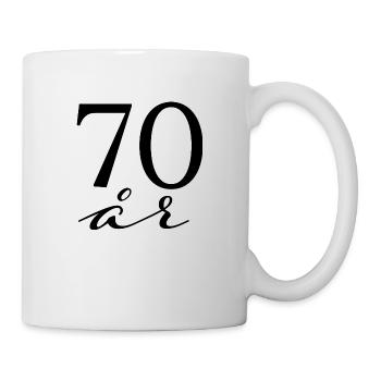 70 ans - Mug blanc - blanc - Droite