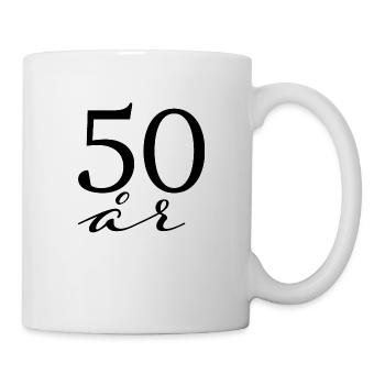 50 ans - Mug blanc - blanc - Droite