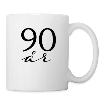 90 ans - Mug blanc - blanc - Droite