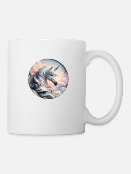 Licorne magique et enchanteresse - Mug blanc - blanc