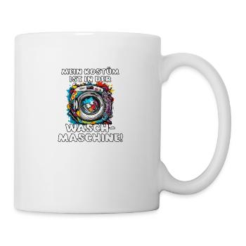 Mein Kostüm ist in der Waschmaschine! - Tasse - Weiß - Rechts