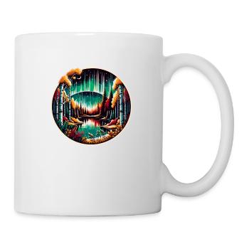 Nordic Wilderness & Northern Lights - Vikings - Mug - white - Right