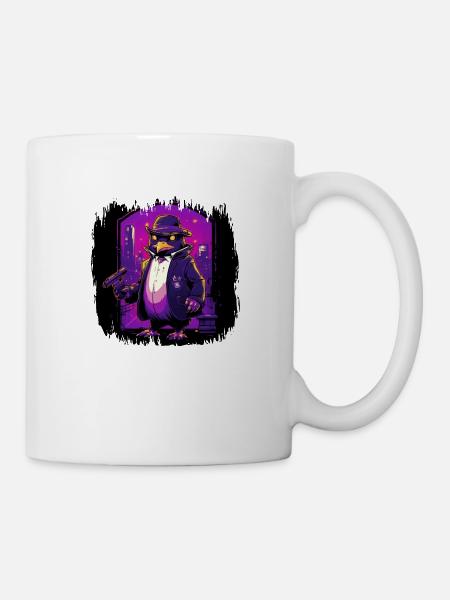 flightless bird dancer animal awesome king penguin - Mug - white