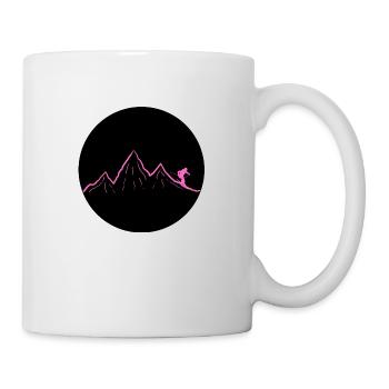 Ski dich frei! (pink) - Tasse - Weiß - Rechts
