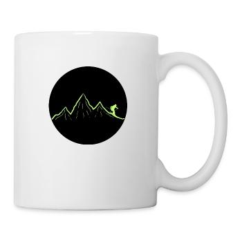 Ski dich frei! (grün) - Tasse - Weiß - Rechts
