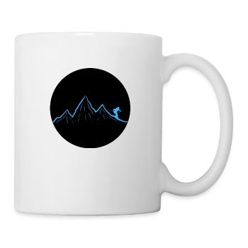 Ski dich frei! (hell blau) - Tasse - Weiß - Rechts