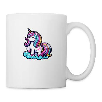 Cute Unicorn on a Cloud - Mug - white - Right