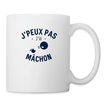 J peux pas j ai Mâchon - Mug blanc - blanc - Droite