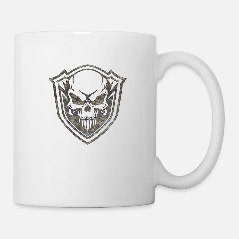 Armée, Guerre, Militaire, Uniforme, Force, Soldat Camouflage - Mug blanc - blanc