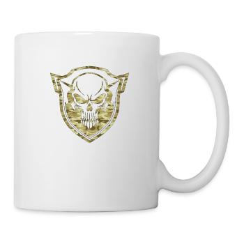 Army War Military Uniform Force Soldier Camouflage - Mug - white - Right
