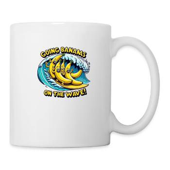 Going Bananas on the Wave - Tasse - Weiß - Rechts