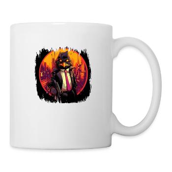 Gentoo Pingouin Drôle Joyeux Humour Danseur - Mug blanc - blanc - Droite