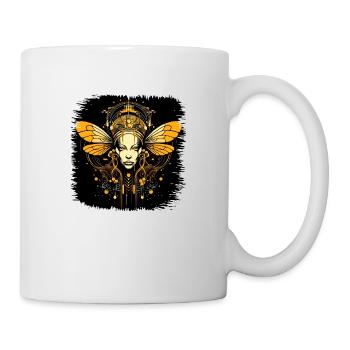 Nature Bumble Bee Funny Beehive Birthday Present - Mug - white - Right