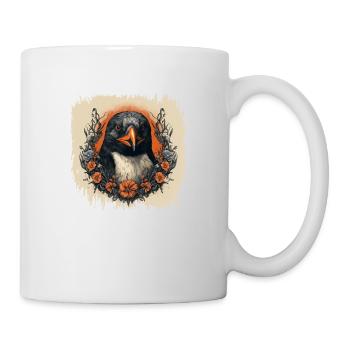 dancing penguin present statement cool - Tasse - Weiß - Rechts