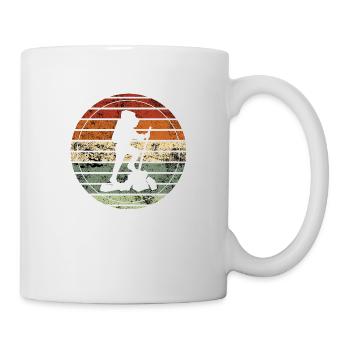 Retro Hiking - Vintage Gift Idea - Mug - white - Right