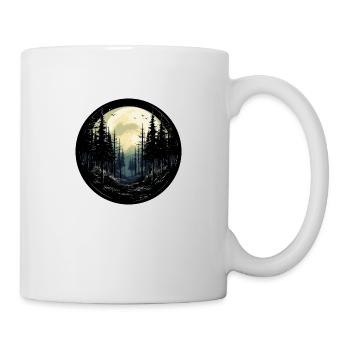 Nuit de la forêt - Mug blanc - blanc - Droite
