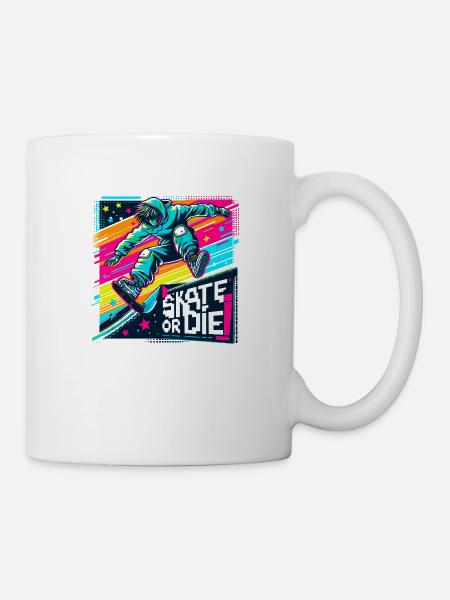Skate or Die - Mug - white