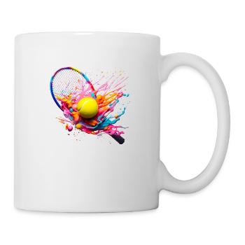 Un match de tennis se compose de plusieurs sets - Mug blanc - blanc - Droite