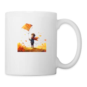 Drachen steigen lassen macht Kindern Spaß - Tasse - Weiß - Rechts