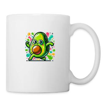 Tanzende Avocado - Tasse - Weiß - Rechts