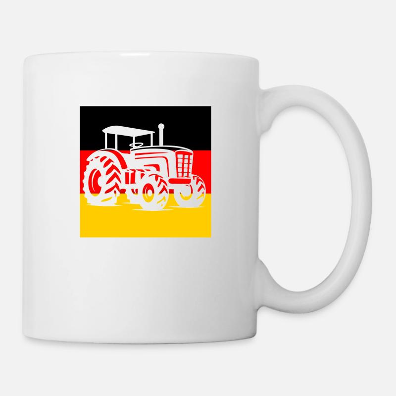 German Flag, Tractor, Agriculture, Protests - Mug - white