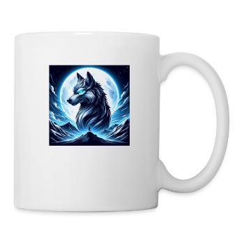 Wolf - Tasse - Weiß - Rechts