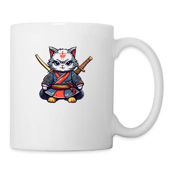 Samurai Cat #40 - Mug - white - Right