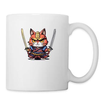 Samurai Cat #41 - Mug - white - Right
