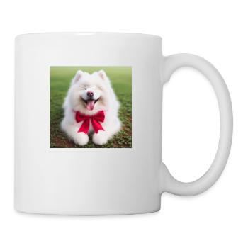 Samojede Welpe - Tasse - Weiß - Rechts