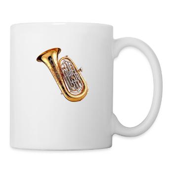 The tuba is a low brass instrument - Mug - white - Right