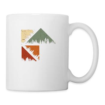 Retro Mountain Vintage Geschenkidee - Tasse - Weiß - Rechts