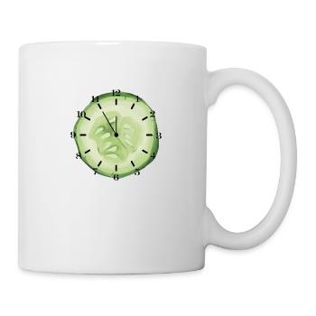 Es ist Gurkenzeit - Tasse - Weiß - Rechts