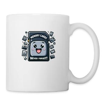 Les cartes mémoire n’oublient jamais - Mug blanc - blanc - Droite