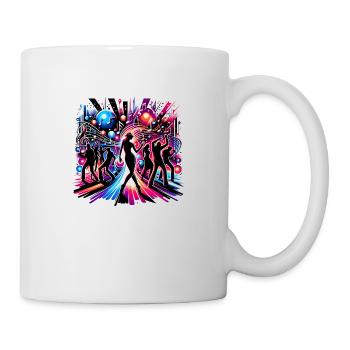 Lebendige Musik Tanz Kunst – Bewegung Energie - Tasse - Weiß - Rechts