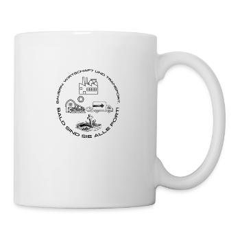 Bauern, Wirtschaft und Transport - Tasse - Weiß - Rechts