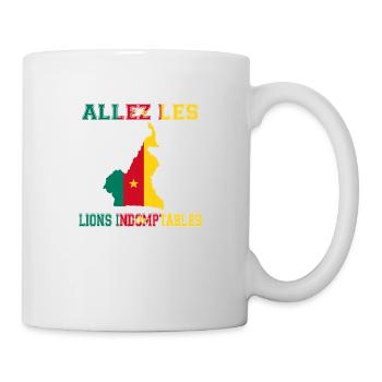 Allez Les Lions Indomptables Maillot de Pied - Mug blanc - blanc - Droite