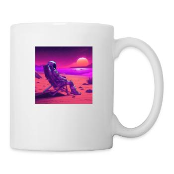 Astronaut on Mars - Mug - white - Right