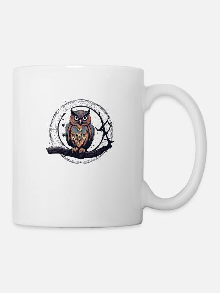 magic owl 1 - Tasse - Weiß