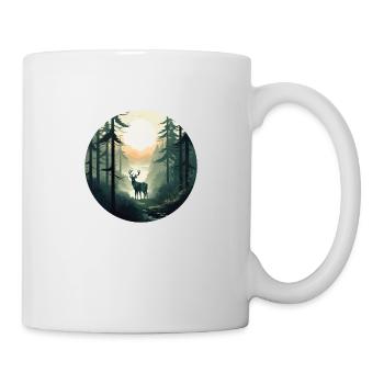 Bois du matin - Mug blanc - blanc - Droite