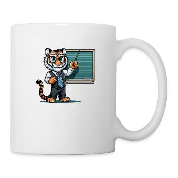 Cute Tiger Teacher - Mug - white - Right