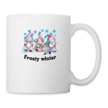 Hiver glacial - Elfes nordiques pour Noël - Mug blanc - blanc - Droite