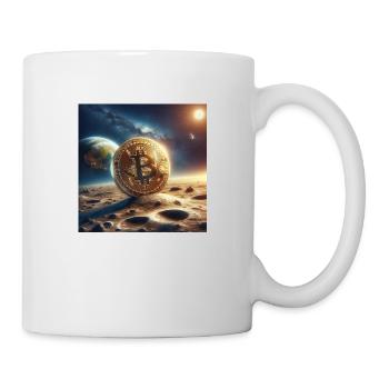 Bitcoin moon - Tasse - Weiß - Rechts