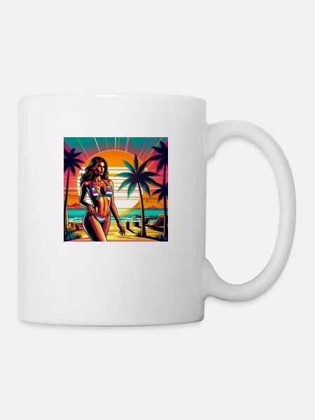 beach-adventure - Tasse - Weiß