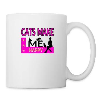 Chat - Mug blanc - blanc - Droite