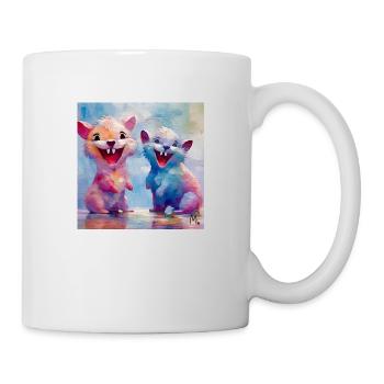 Lachmännchen - Tasse - Weiß - Rechts