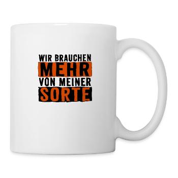 Mehr ich - Tasse - Weiß - Rechts