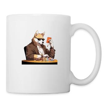 Poker Bad Ass Dog - Mug - white - Right