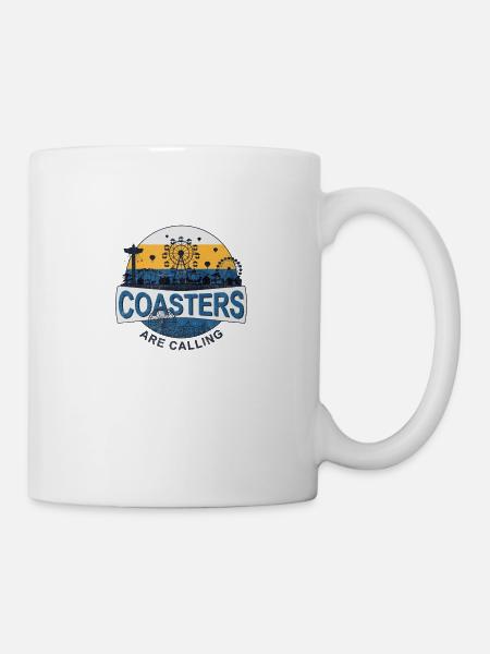 Coasters are Calling | Achterbahn & Freizeitpark - Tasse - Weiß