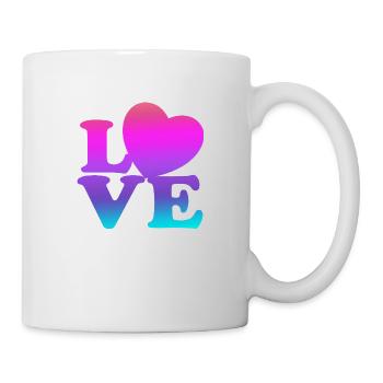 Liebe mich Valentinstag Alles Gute zum Valentinstag Valentinstag - Tasse - Weiß - Rechts