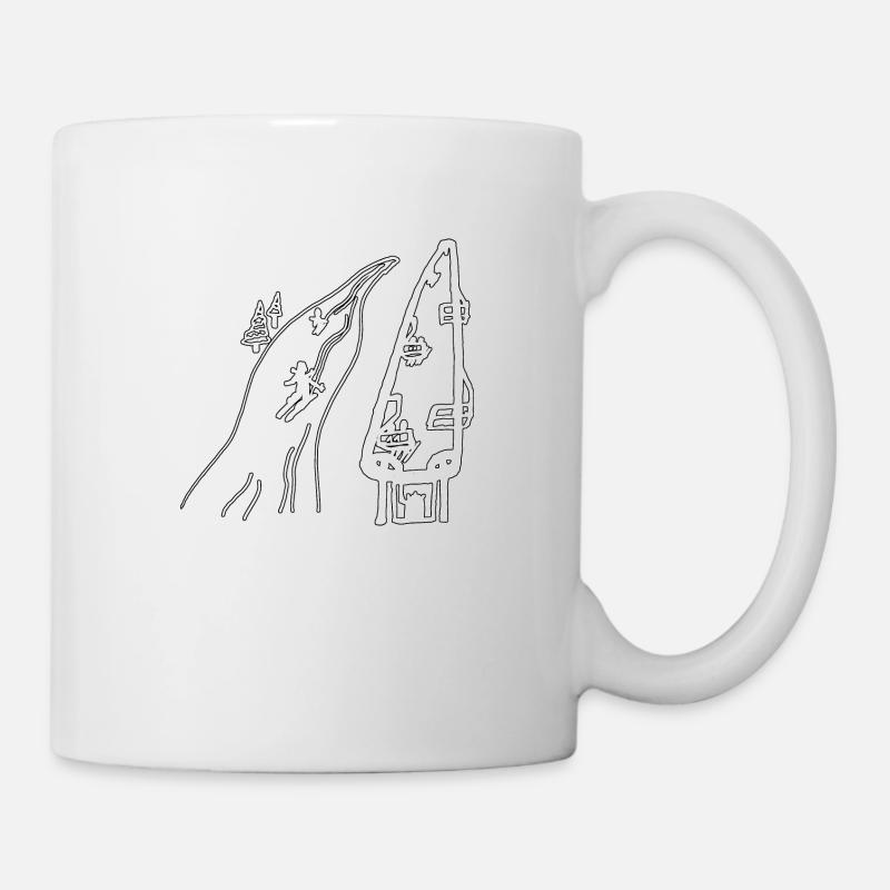 Ski - Mug blanc - blanc